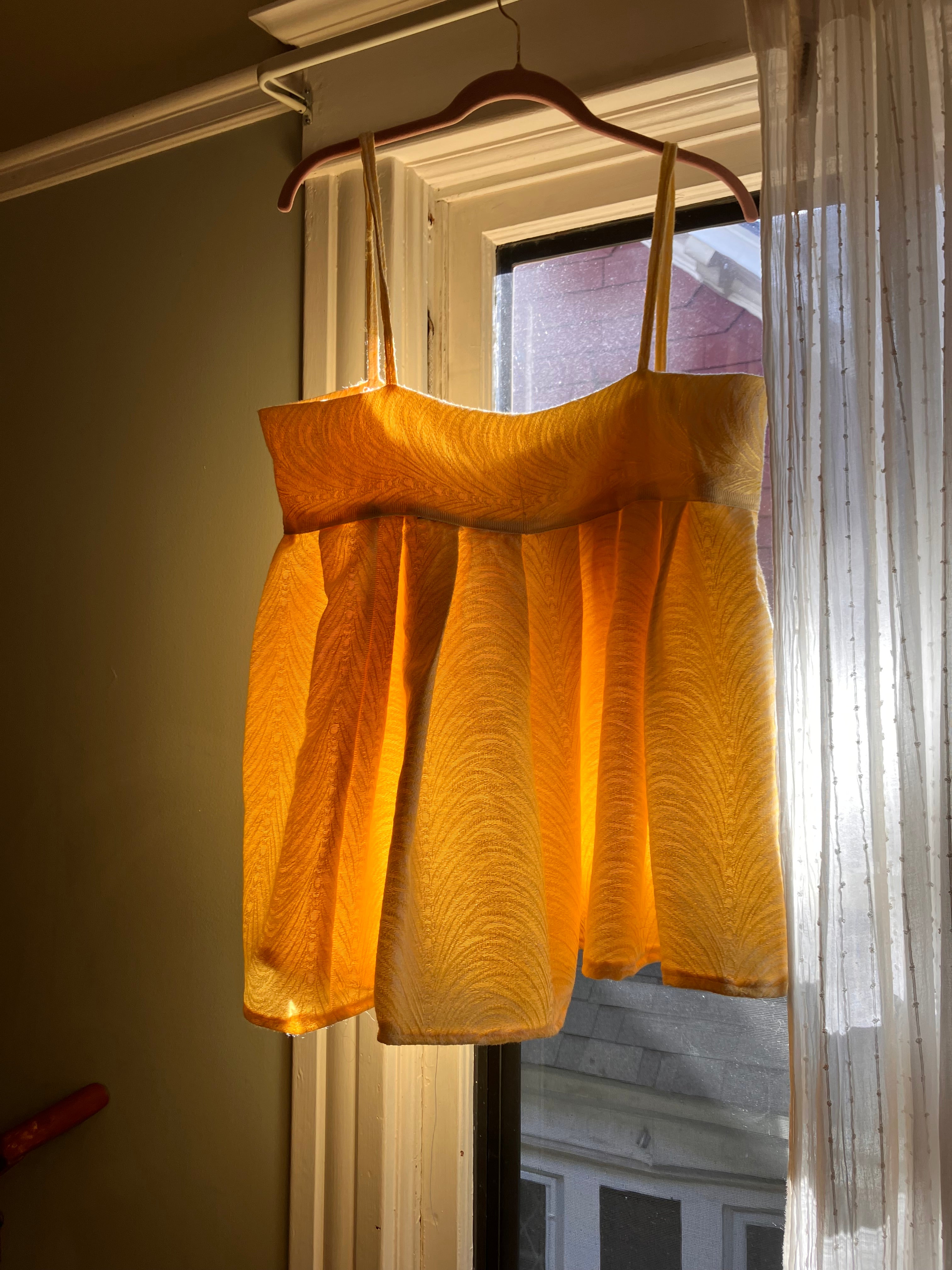 Golden Babydoll Dress