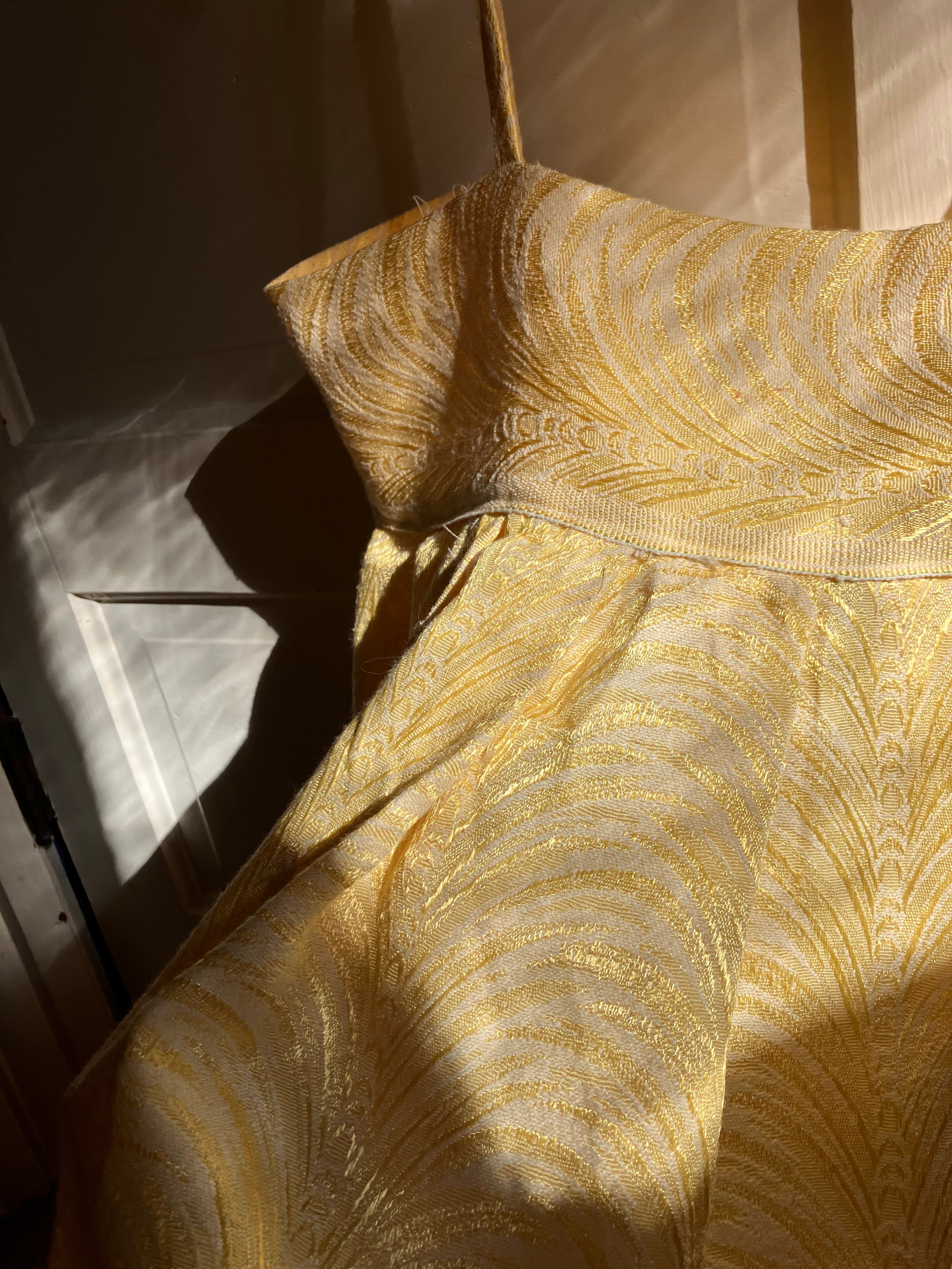 Golden Babydoll Dress